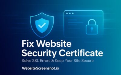 Fix Website Security Certificate – Ultimate Guide for Safe, Trusted Sites