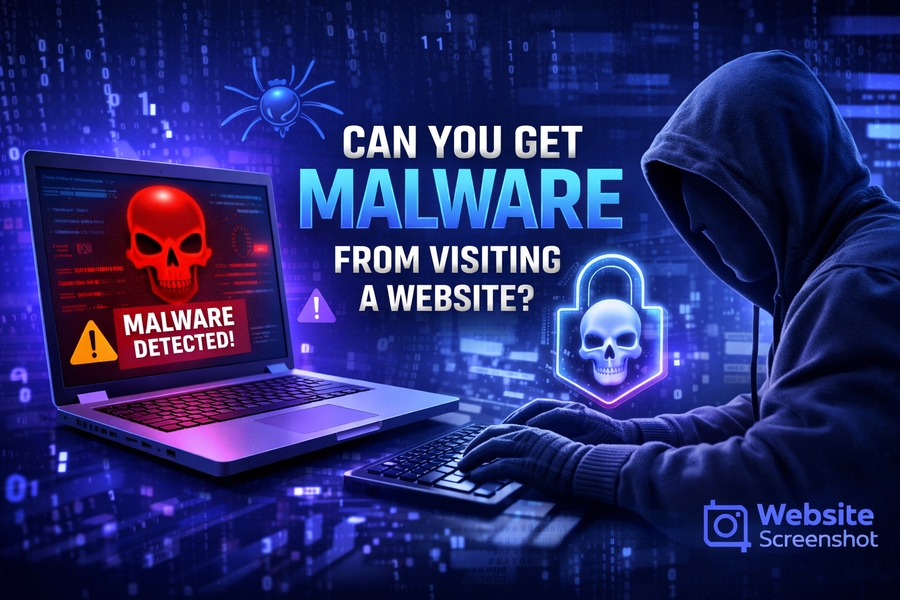 can you get malware from visiting a website